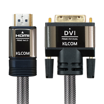 케이엘컴 4K UHD 고급 HDMI V2.0 to DVI D 케이블 5m