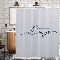 노르딕 심플 욕실 샤워커튼 타입2 150 x 200 cm L23, 1개