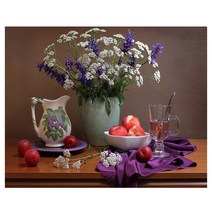 케이엠엘리 3D 사각 보석십자수 DIY 30 x 20 cm, 가든 메들리, 1개