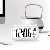 모던홀릭 디지털 탁상 알람시계, 화이트