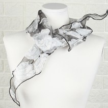 고릴랄라 여성용 구름장미 삼각 스카프 PLS062