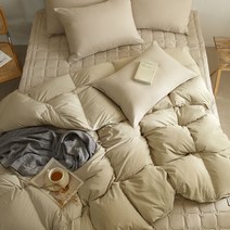 라셀렌 빌리프 헝가리 90 구스다운 차렵이불 300g, 크림오트밀