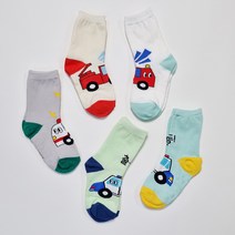 디어삭스 아동용 싸이렌 중목 양말 5종 세트