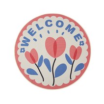 JCP 웰컴 하트 플라워 러그