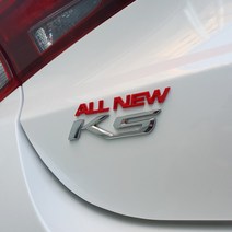 바이블오토 기아 K5 DL3 엠블럼 자동차 튜닝 스티커, ALL NEW 레드, 1개