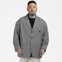 러기드하우스 뉴트로 체크 오버핏 자켓