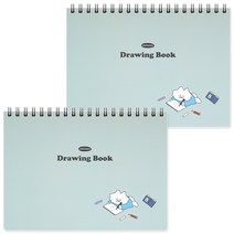 뭉구 5000 보바 드로잉북 민트, B5, 2개