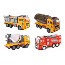 LED 음악 자동작동 대형 중장비 4종 세트, 혼합색상