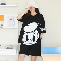 핑크시슬리 여성용 빅 앤 빅 디즈니 4.5부 트레이닝 상하의 세트