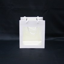 속이 보이는 윈도우 쇼핑백 10p, 화이트