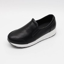 이즈릿 플레인 가죽 키높이 슬립온 5cm