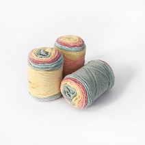 파스텔 코튼 그라데이션 실 3p, 트로피컬믹스, 193m, 3개