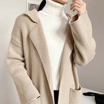 여성용 유어데이 골지 폴라 니트