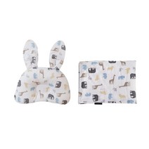 꿈꾸는두부 매쉬 토끼베개 + 극세사 블랭킷 세트, 초원의 친구들