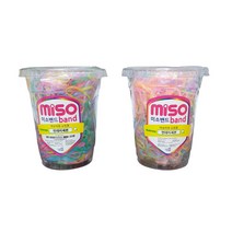 미소밴드 어린이 헤어끈 파스텔 50g + 솜사탕 50g