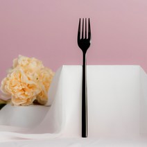 라온누리 리얼심플 디너포크, 블랙, 2개
