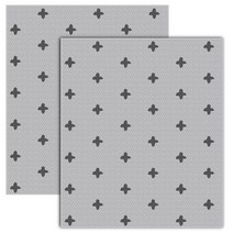 딩동펫 반려견 미끄럼 방지 매트 소 2p, 크로스 + 그레이