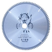 TATSUMAKI 목재용 원형 톱날 255mm, 1개
