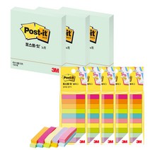 쓰리엠 포스트잇 플래그 분류용 종이 670-MP 5p + 포스트잇 노트 654 3p 세트, 애플민트, 1세트