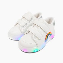 새끼발바닥 아동용 레인보우 LED 슈즈