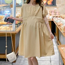 기본 캐주얼 스트릿 드레스 데일리 임산부