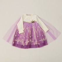 여아용 겨울공주 피치 원피스