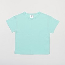 레인보우키즈 유아동용 파스텔 무지 반팔 티셔츠