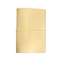 마시멜로 파스텔 6공 다이어리 커버 + 속지 4종 x 20p 세트, 옐로