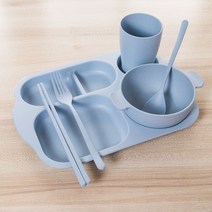 MEO 다이어트식판 6종세트, 블루, 1세트