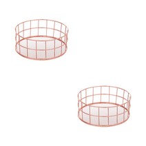 앤티스 페네스트라 철제 다용도 수납 바구니, 2개