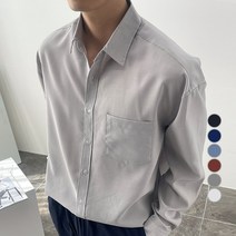 제제 남성용 린넨라이크 베이직 긴팔 셔츠