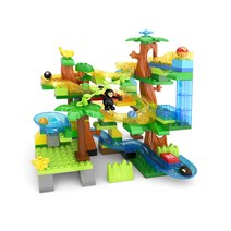 에코큐브 정글 마블런 듀플로 레고호환블록, 혼합색상