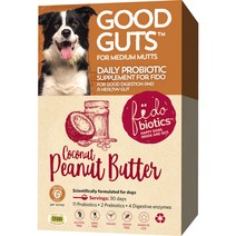 강아지 파이도바이오틱스 굿 거츠 포 독 생유산균 30g, 코코넛 + 피넛버터 혼합맛, 1개, 면역력 강화