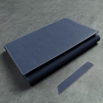 아바 사피아노 오픈형 북커버 L, 1개, 인디 네이비(북커버), 랜덤발송(북마크)