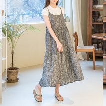 우일 여성용 데일리 인견 끈캉캉 원피스