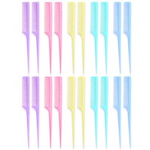 에이브 고급 칼라 꼬리빗 5종 x 4p 세트, 혼합색상, 1세트