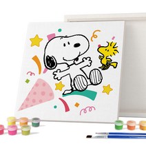 아이러브페인팅 피너츠 DIY PAINTING 25 x 25 cm, 스누피 파티
