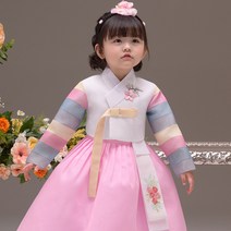 더예한복 여아용 이나색동 한복세트 372