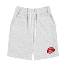 언탭트 남성용 빅사이즈 리얼 립스 프린트 트레이닝 반바지