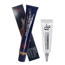 웰라 콜레스톤 퍼펙트 플러스 염색약 80g + 셀리본 33 실크 프로틴 앰플 12ml 세트, (4 / 04), 1세트