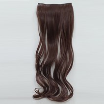 에스홀릭 붙임머리 가발 웨이브 M, 초코브라운, 1개