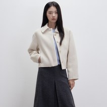 미쏘 여성용 핸드메이드 스탠카라 자켓
