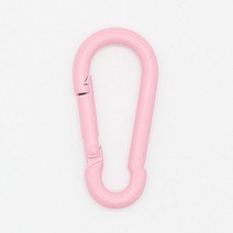 동대문단추왕 카라비너 컬러 원터치 가방 연결 고리, 핑크, 2개