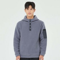 라이프로그 남성용 캠핑 후리스 후드 티셔츠 MSTSLA83