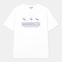 스파오 여성용 COOLTECH Swimming 일러스트 반팔티 SPRPC26G90
