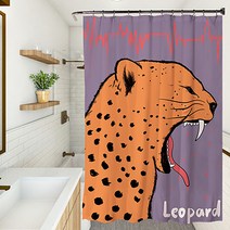 마켓에이 유니크 에니멀픽쳐 샤워커튼 YL001 90 x 180 cm, 1개, 멀티(혼합)컬러