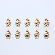 체스 가방고리 오링 솔트레지, 10개, 골드