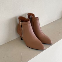 슈가펀 티렌 지퍼 앵클 부츠 6cm