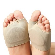 앞꿈치패드 깔창 앞발바닥 실리콘 보호 패드 양발세트 화이트 L, 1세트