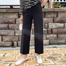 마이시즌 여성용 뱃살 커버 와이드 슬랙스